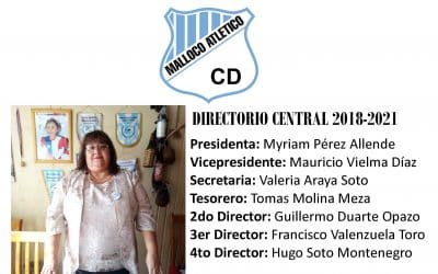 Acta de reestructuración de Directorio Central Gestión 2018-2021