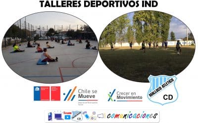 Talleres deportivos patrocinados por IND vuelven de forma presencial con todo éxito