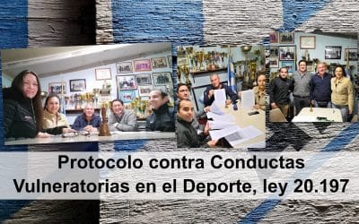 Avanza proceso para cambios de estatutos de nuestra Institución y adoptar Protocolo contra Conductas Vulneratorias en el Deporte, ley 20.197