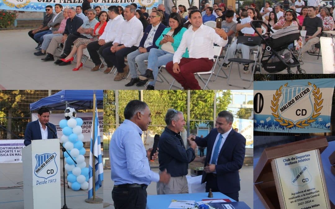 Malloco Atlético vivió un solemne cambio de mando e inauguración de Proyecto Comunidad Activa