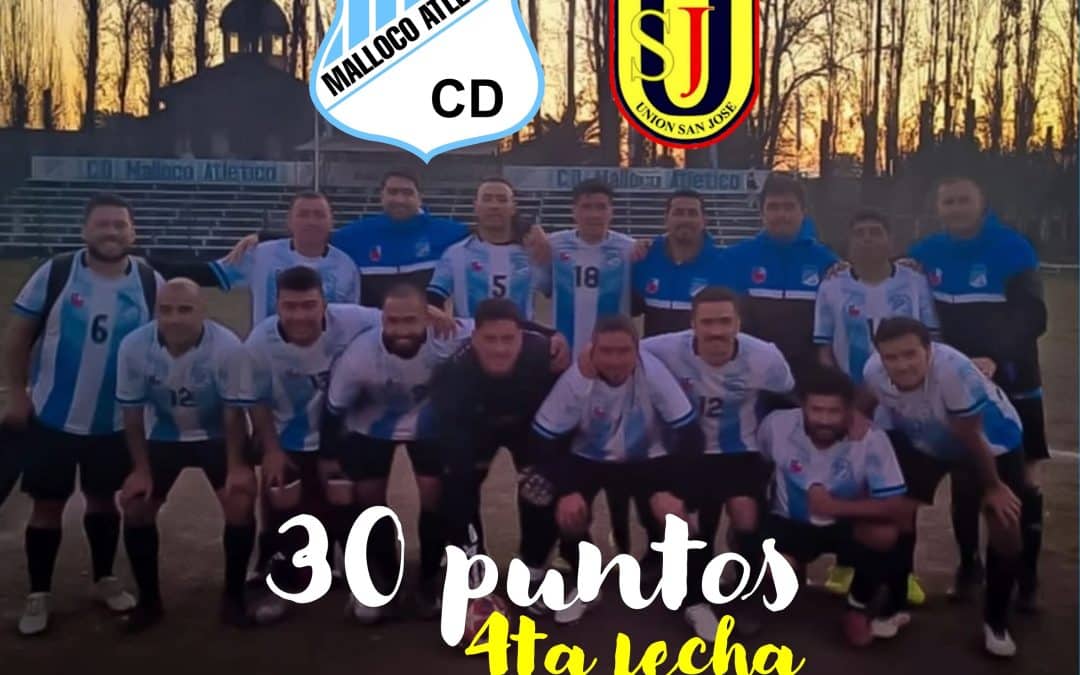 Jugada la 4ta fecha del Campeonato Oficial sumamos 30 puntos versus Unión San José, logrando quedar primeros en la tabla general