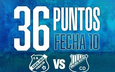 Por la fecha 10 del Campeonato de Apertura, sumamos 36 puntos
